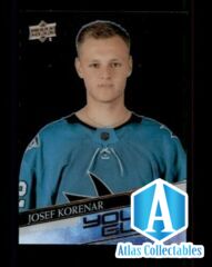 2020-21 UD Clear Cut Parallel #715 Josef Korenar YG Young Guns